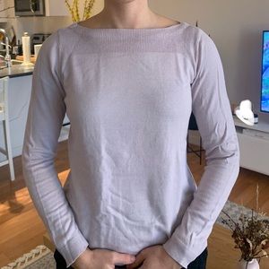 Ann Taylor light pink boatneck sweater